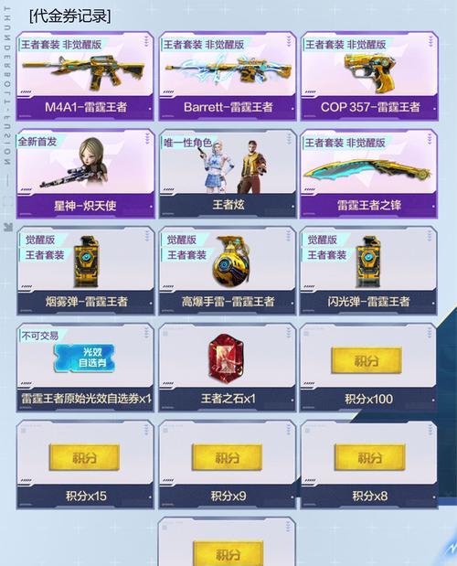 cf手游雷霆王者抽奖活动价格是多少？