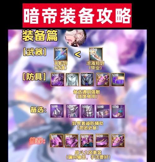 DNF暗帝职业换装技巧是什么？如何打造最佳暗帝装备？