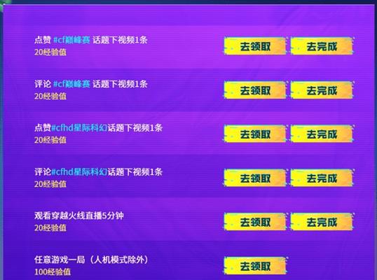 cf多少万经验升一级最快？如何快速获取经验？