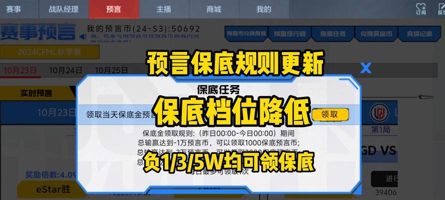 cf竞猜保底奖励是多少？如何触发保底机制？