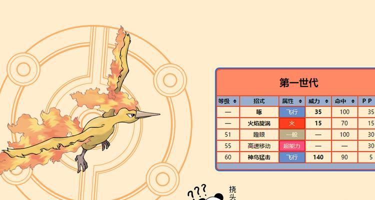 口袋妖怪火焰鸟捕捉技巧是什么？如何提高捕捉成功率？